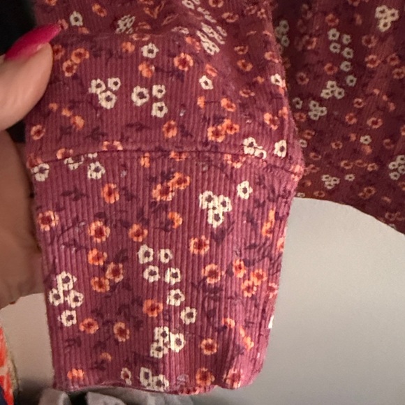 Lucky Brand Purple Floral Button Blouse - Picture 2 of 5